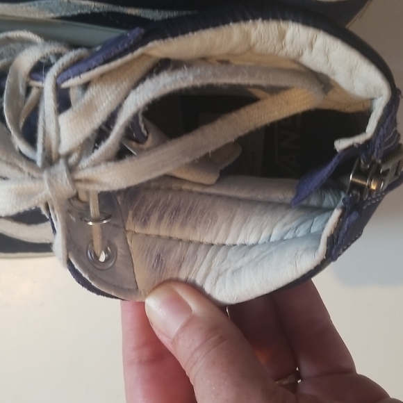 Unisex High Top Blue Vans - Picture 6 of 10